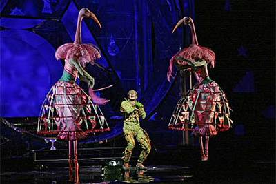 Representación de  La flauta mágica   en la Metropolitan Opera de Nueva York. 