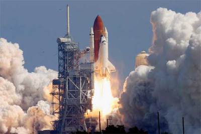 Despegue ayer del  Atlantis  desde cabo Cañaveral.