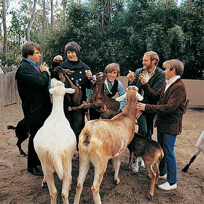 Una imagen de la sesión de fotografías realizadas para la portada de  Pet Sounds. 