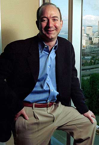 El presidente de la tienda  online  Amazon, Jeff Bezos.