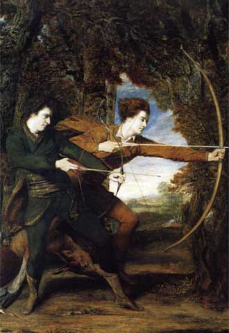  Colonel Acland and Lord Sydney: The archers  (1769), de Joshua Reynolds.