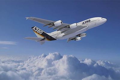 Primera versión del A-380, con capacidad para 555 pasajeros.