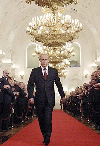 Vladímir Putin, en la toma de posesión de su segundo mandato, en 2004.