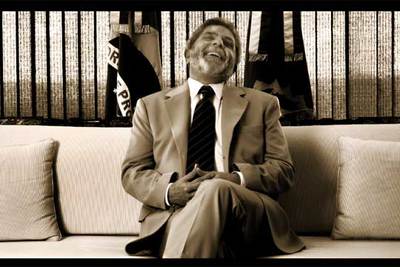 El presidente Luiz Inácio Lula da Silva, en su despacho de Brasilia durante una entrevista con EL PAÍS en 2004.