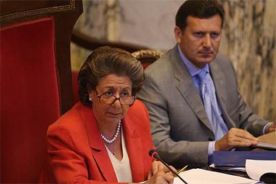 La alcaldesa de Valencia, Rita Barberá, durante un pleno.