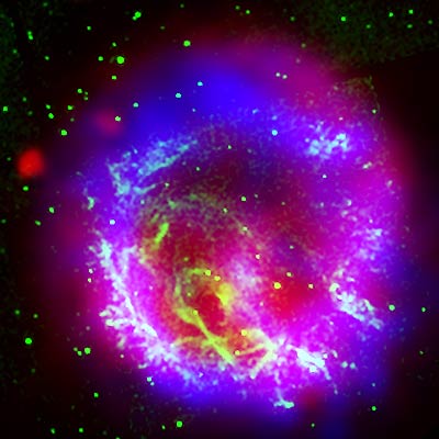 Una supernova fotografiada por el telescopio espacial  Chandra.  