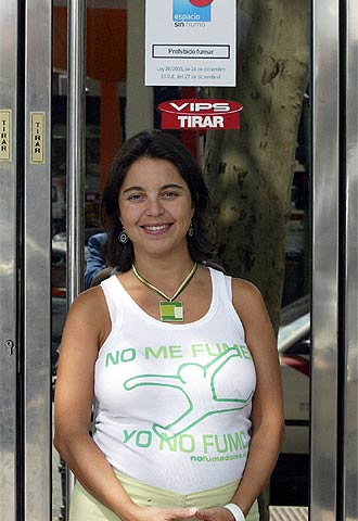 Raquel Fernández, presidenta de nofumadores.org.