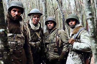 Fotograma de la película  Indigènes. 