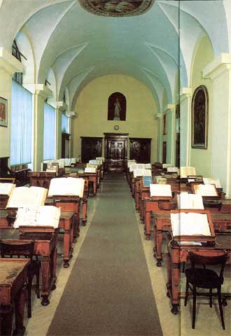 Imagen de la sala de consulta del Archivo Secreto Vaticano.