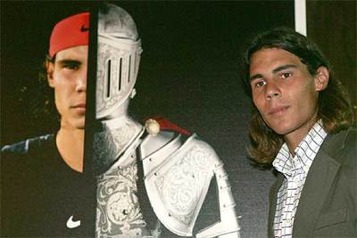Rafa Nadal, ayer durante la presentación del Mutua Madrileña Masters de Madrid.