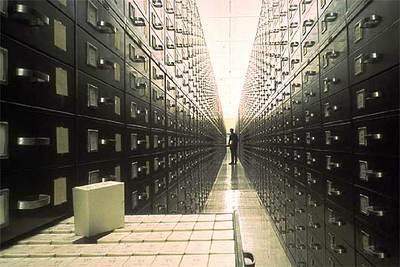 El archivo subterráneo en las montañas de Utah.