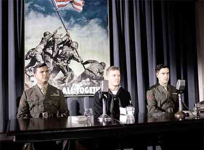 Fotograma de la película  Banderas de nuestros padres. 