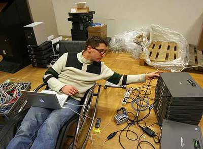 Participante en el reciente congreso de  hackers   en Berlín. 