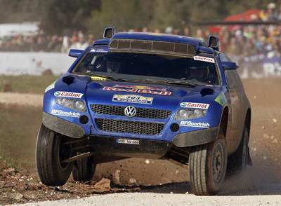 Carlos Sainz, durante la segunda especial de ayer, en Portugal.