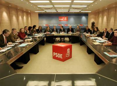 Reunión de la Comisión Ejecutiva Federal socialista celebrada ayer.