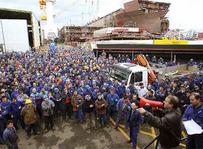LOS ASTILLEROS DE VIGO, SIN HORAS EXTRAS
