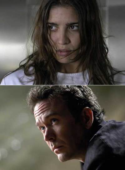 Lucía Jiménez y Timothy Hutton, en  La caja Kovak .