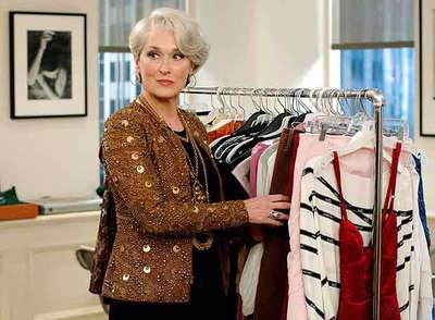 Fotograma de la película  El diablo se viste de Prada.  