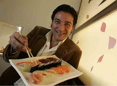 Antonio el Pipa, el pasado miércoles en Madrid, en el restaurante  Samurai,  su japonés favorito.