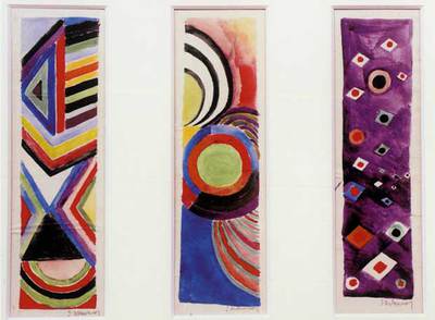 Diseño de chales para el ballet 'Cleopatra', de Diaghilev (1918).