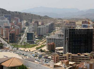 Vista de una de las zonas de expansión urbanística de La Vila Joiosa.