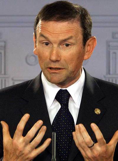 El  lehendakari,  Juan José Ibarretxe.