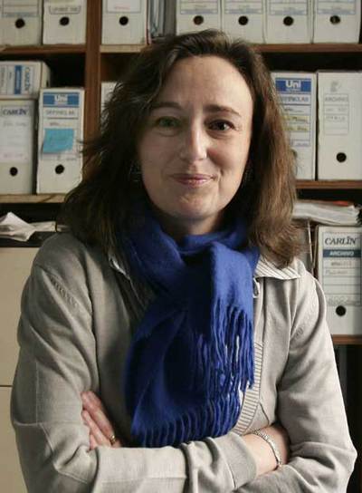 Virginia Díaz, en su despacho de abogados.