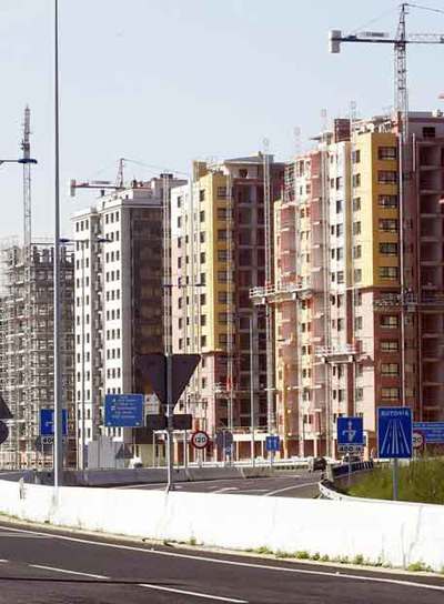 Viviendas protegidas en el barrio vigués de Navia.