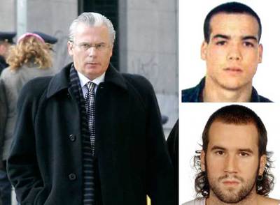 El juez Baltasar Garzón  y los presuntos etarras Iker Agirre (arriba) y Garikoitz Aspiazu,  Txeroki  (abajo).