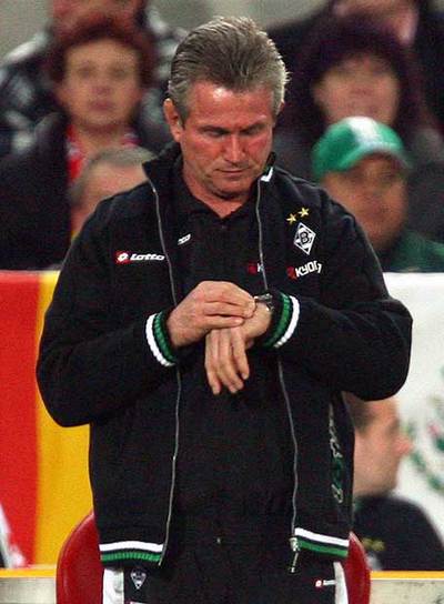 Heynckes, durante un partido de la Bundesliga en noviembre.