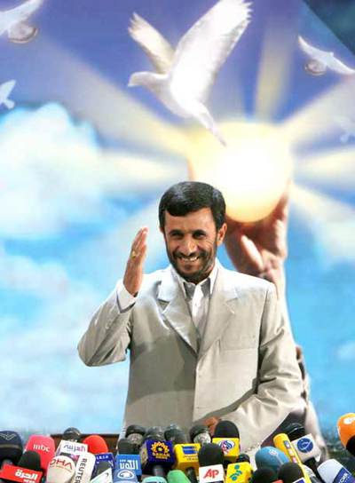 El presidente iraní, Mahmud Ahmadineyad, en marzo de 2006 en Teherán.