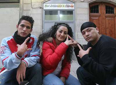 Un  latin king,  con Queen Melody y King Manaba en Barcelona.