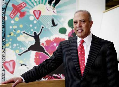 Arun Sarin en la sede central del Grupo Vodafone, en Newbury (Inglaterra).