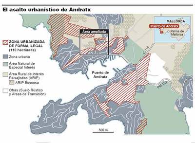 El Gobierno de Baleares bloqueó una denuncia de sus agentes contra el mayor &#39;pelotazo&#39; en Andratx