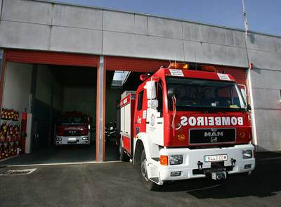 Instalaciones del parque comarcal de bomberos de Ordes.