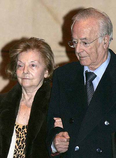 Isabelita Perón, tras declarar en la Audiencia Nacional el pasado enero.