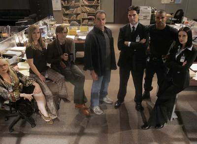 Los actores principales de  Mentes criminales.  