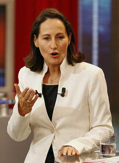 Ségolène Royal, durante su intervención en TF1.