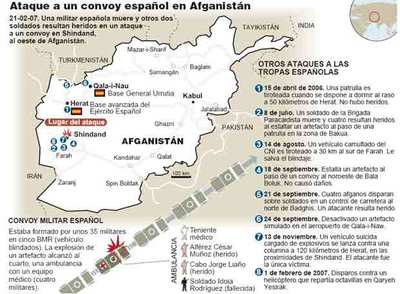 La primera muerte de una militar aviva el debate sobre la seguridad de las tropas en Afganistán