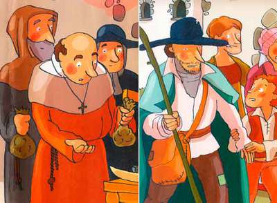 Ilustraciones de Cristina Picazo en  El Lazarillo de Tormes. 