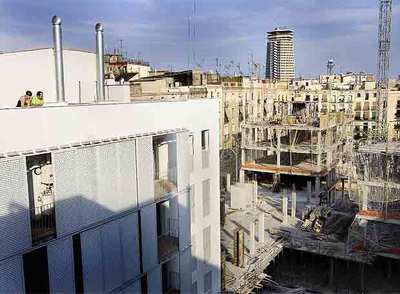 Pisos de protección oficial situados en Ciutat Vella, en Barcelona.