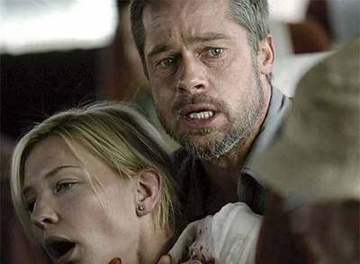 Cate Blanchett y Brad Pritt en  Babel. 