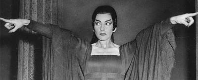 Maria Callas durante su actuación en  Medea,  en 1959.