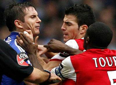 CESC, A GOLPES CON LAMPARD