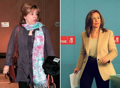 Elena Valenciano (izquierda) y Trinidad Jiménez.