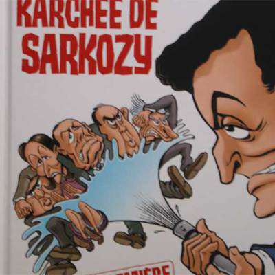 Portada de  La face karchée de Sarkozy. 