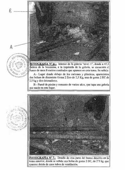La mezcla de dinamitas explica la contaminación