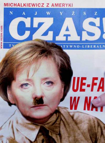 Portada del número de marzo de la revista polaca  Najwyzszy Czas. 
