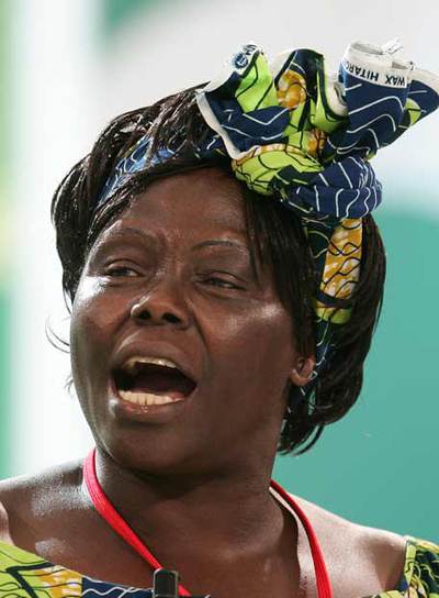 Wangari Maathai.