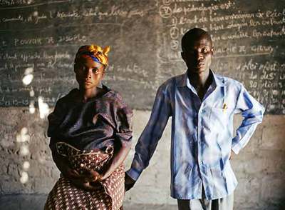 Una de las mujeres que sufrieron violaciones en Congo.
